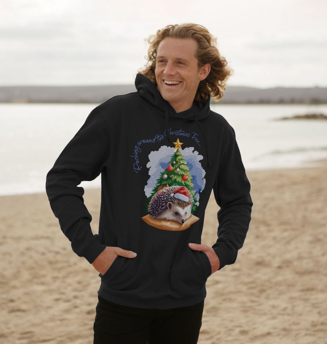 Christmas Tree Holiday Hedgehog Hoodie - Teemill