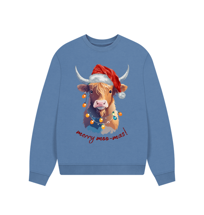 Merry Moo-Mas Festive Highland Cow Jumper - Teemill – Kent Wildlife Trust