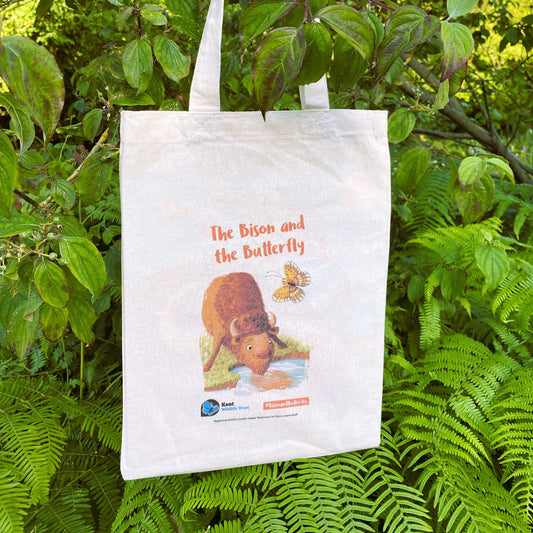 The Bison and the Butterfly Tote Bag