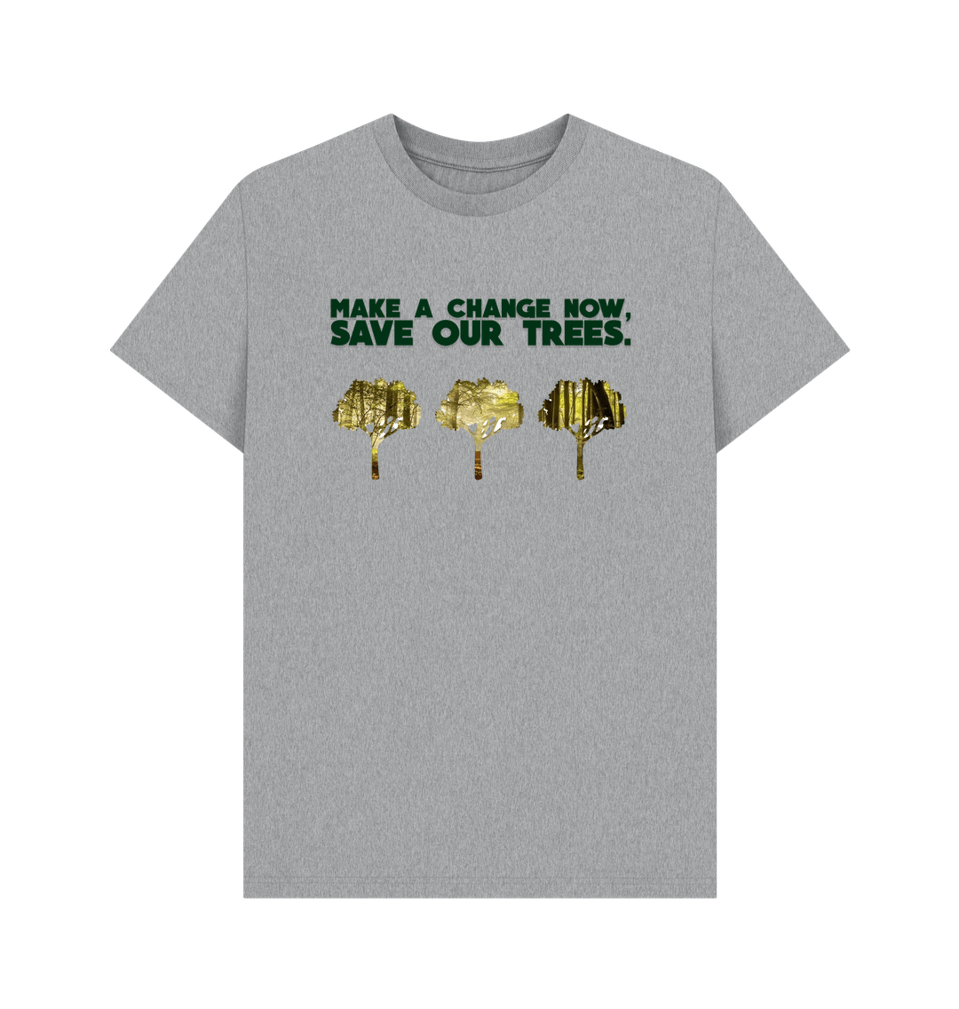 Athletic Grey Save Our Trees Woodlands Campaign T-shirt - Teemill