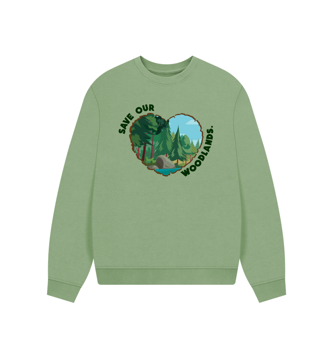 Sage Save Our Woodlands Jumper - Teemill