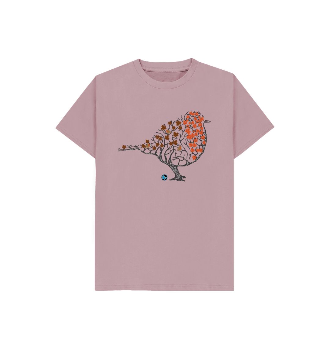 Mauve Robin Tree T-Shirt - Children - Teemill