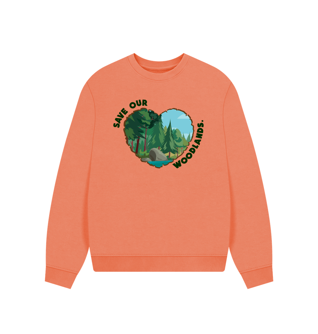 Apricot Save Our Woodlands Jumper - Teemill