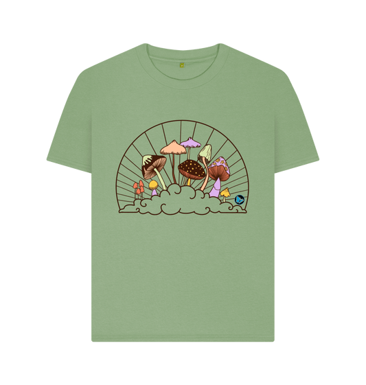 Sage Fungi in the Clouds T-Shirt -  Teemill
