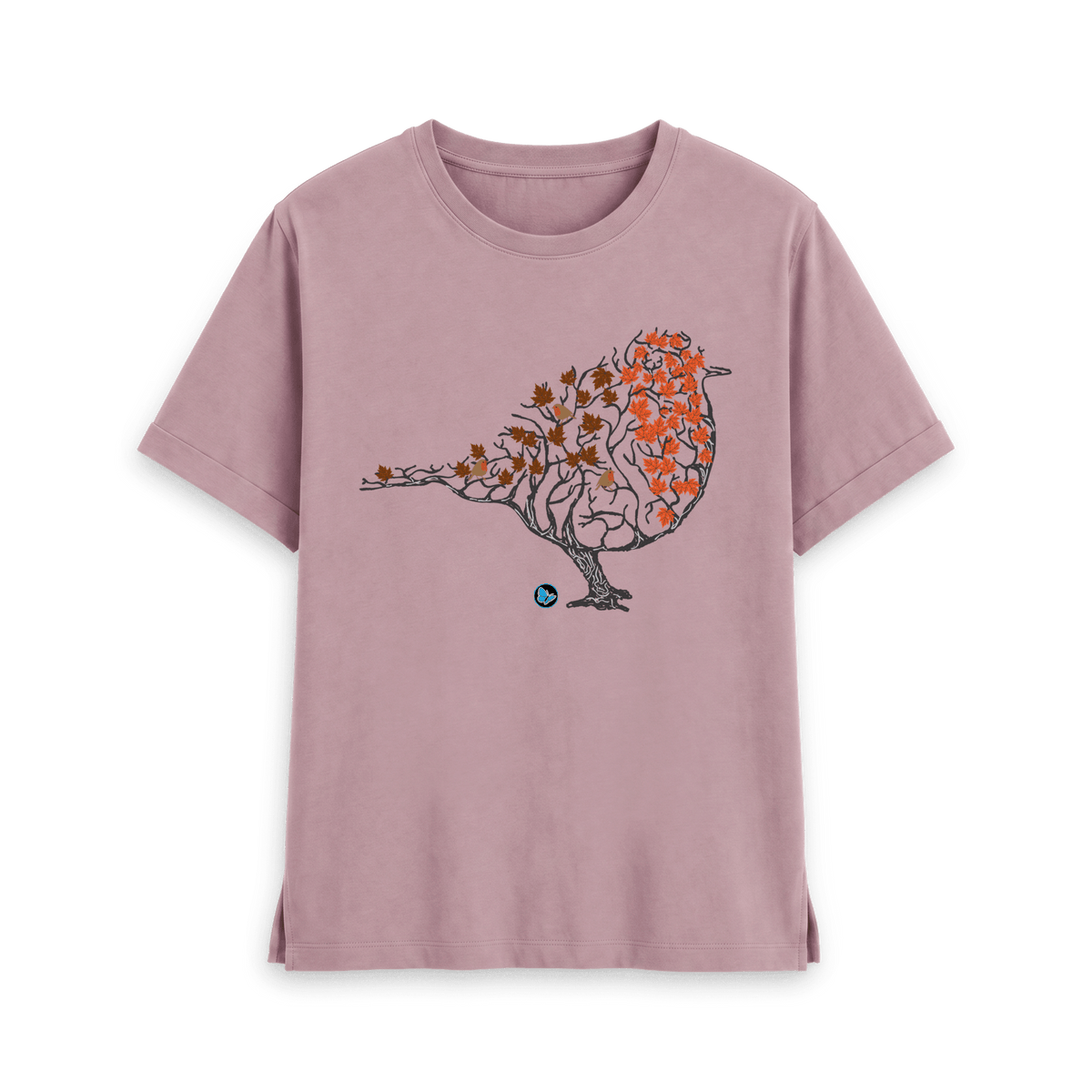 Mauve Printed T-shirt Front