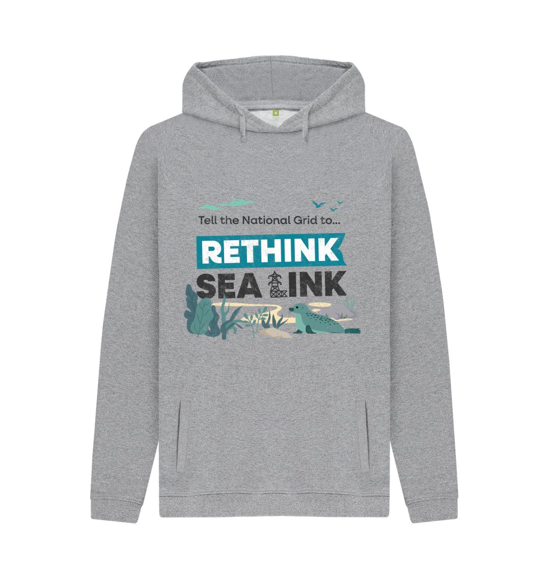 Light Heather Rethink Sea Link Hoodie - Teemill