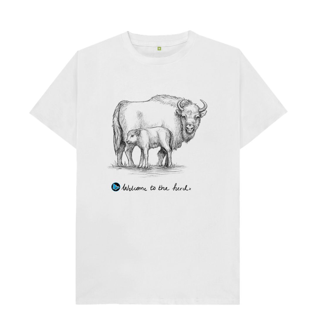 White Welcome to the Herd T-Shirt - Teemill