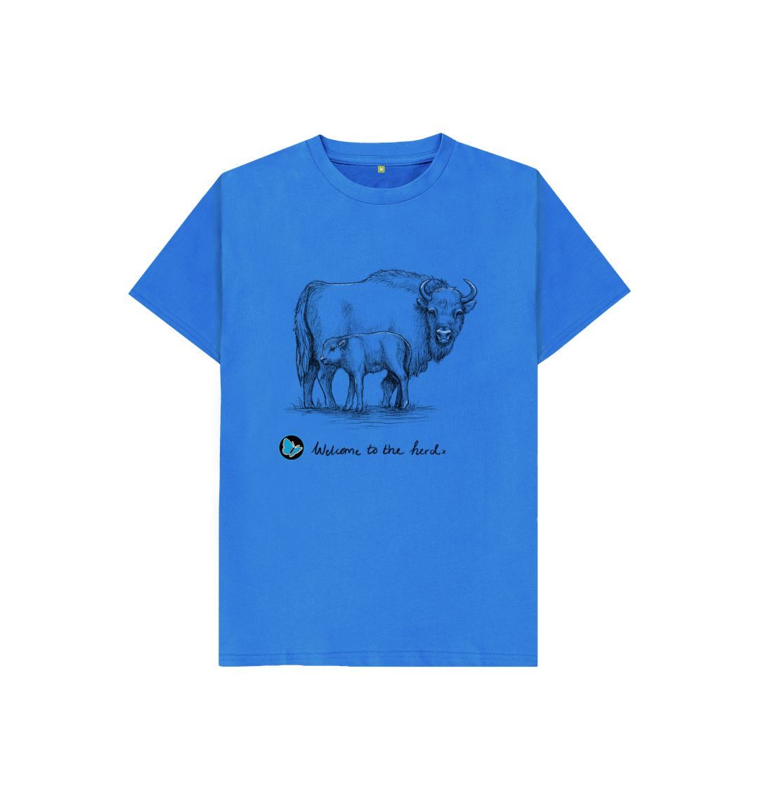 Bright Blue Welcome to the Herd T-Shirt -Children - Teemill