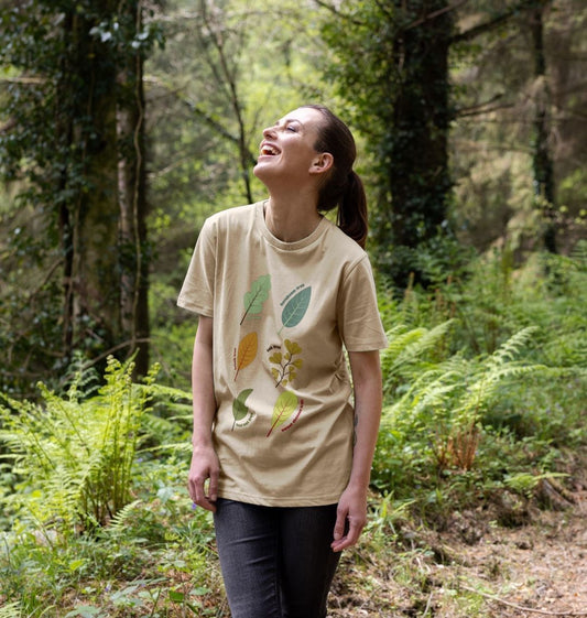 Illustrated Woodlands Leaf T-Shirt - Teemill