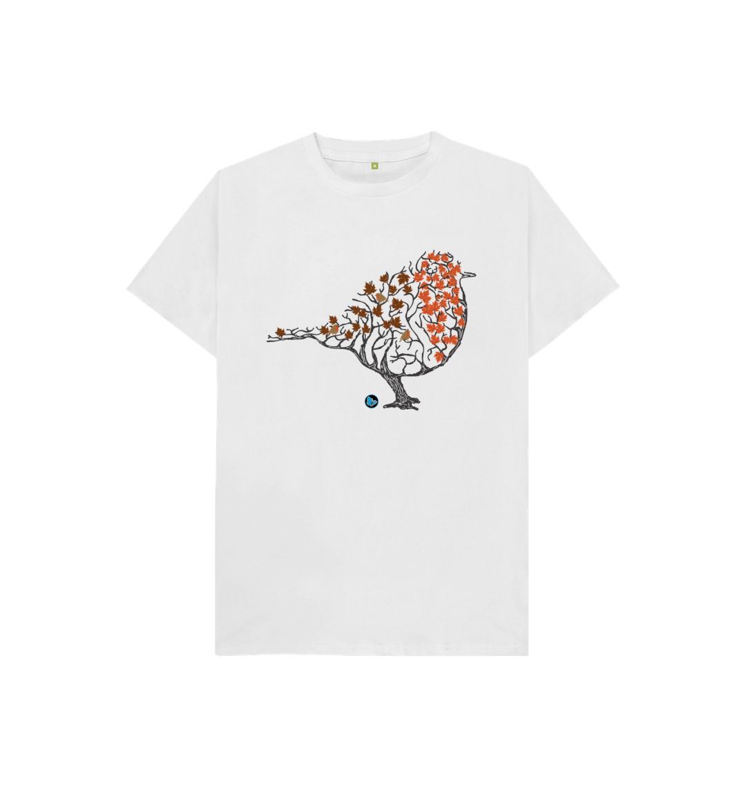 White Robin Tree T-Shirt - Children - Teemill