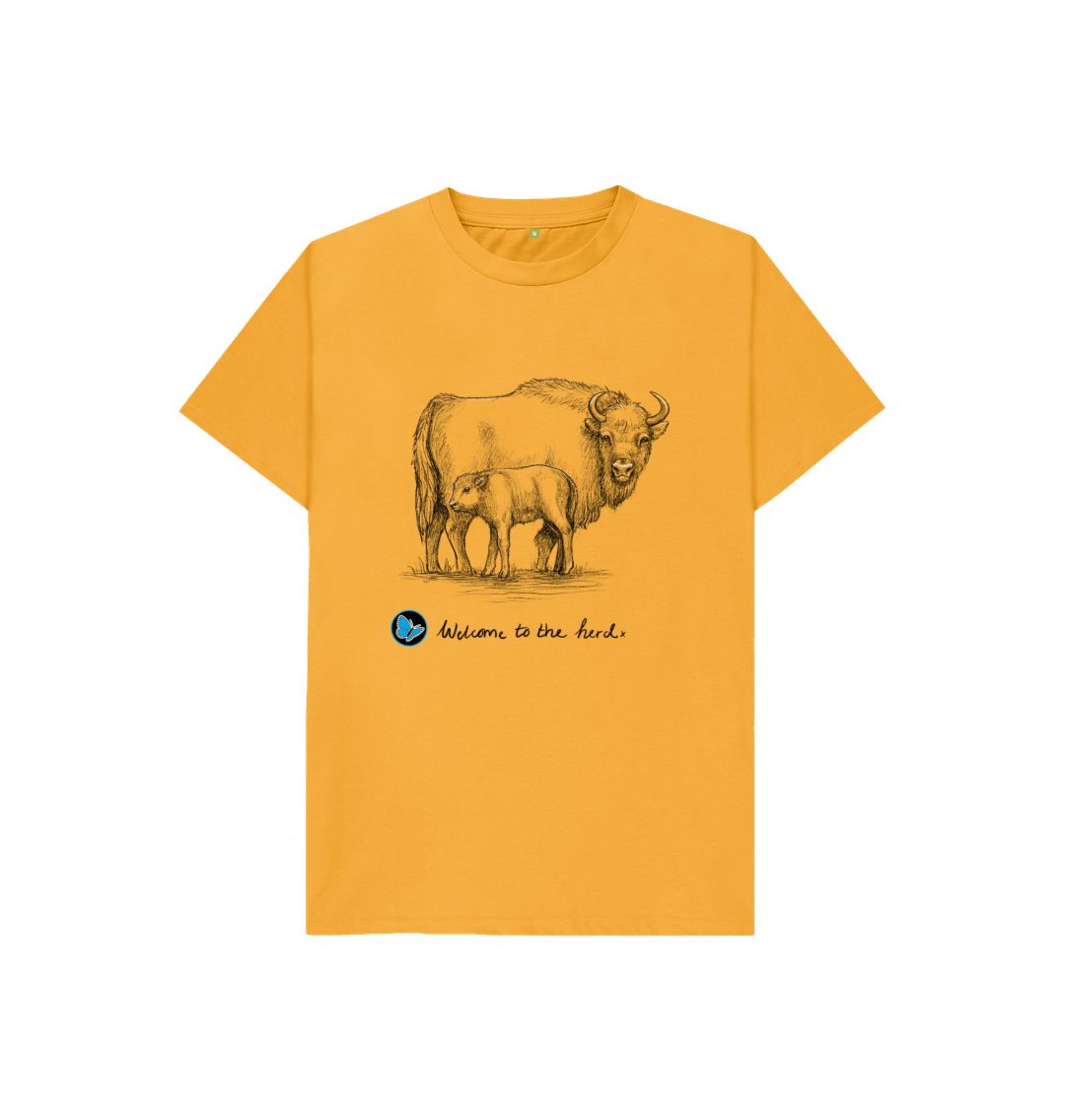 Mustard Welcome to the Herd T-Shirt -Children - Teemill