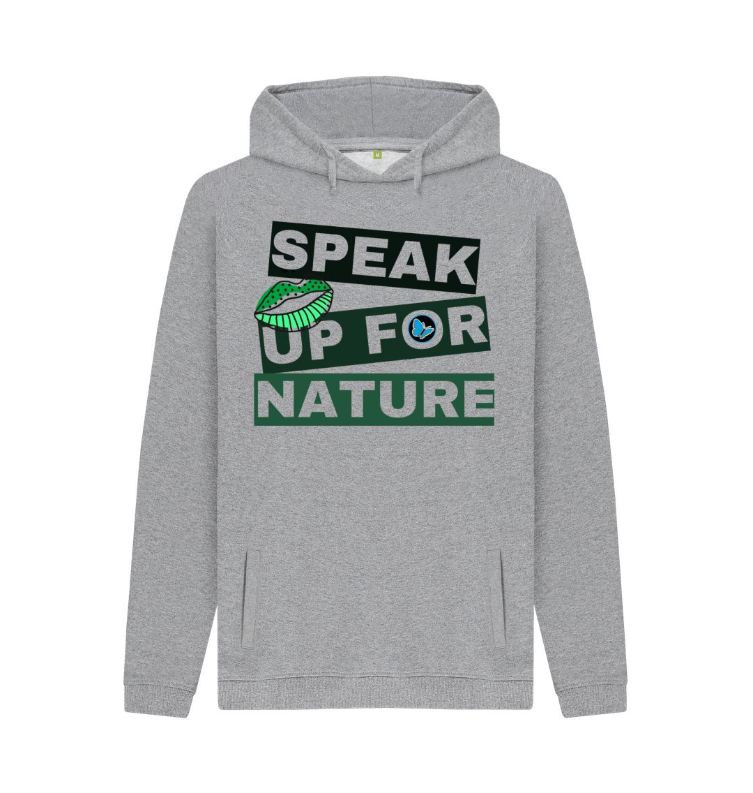 Light Heather Speak Up For Nature Pullover Hoody - Teemill