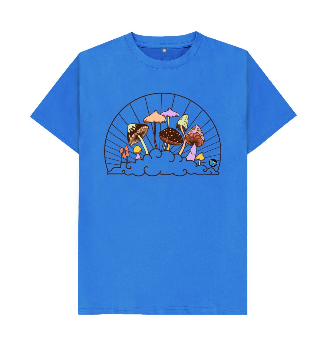 Bright Blue Fungi in the Clouds T-Shirt -  Children - Teemill