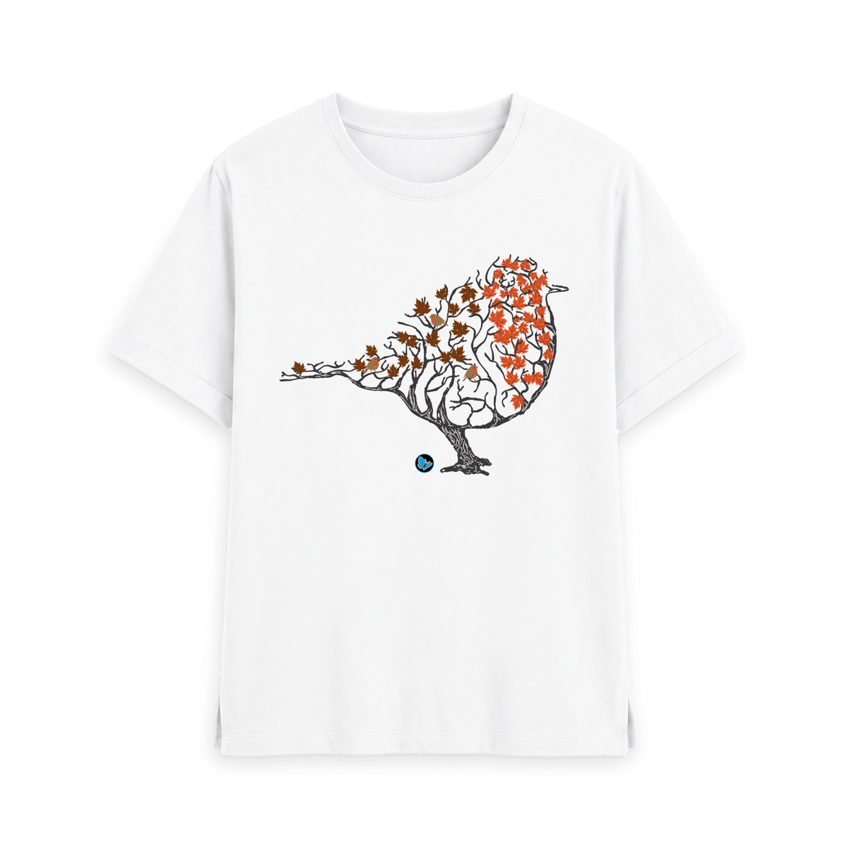 White Printed T-shirt Front