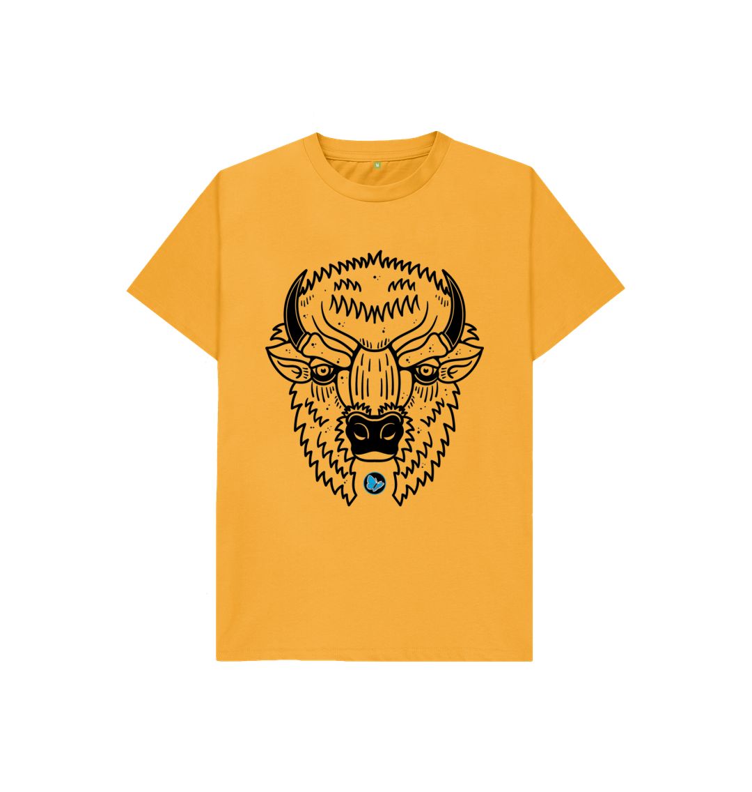 Mustard Bison Strong T-Shirt - Children