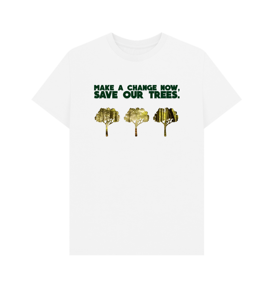 White Save Our Trees Woodlands Campaign T-shirt - Teemill