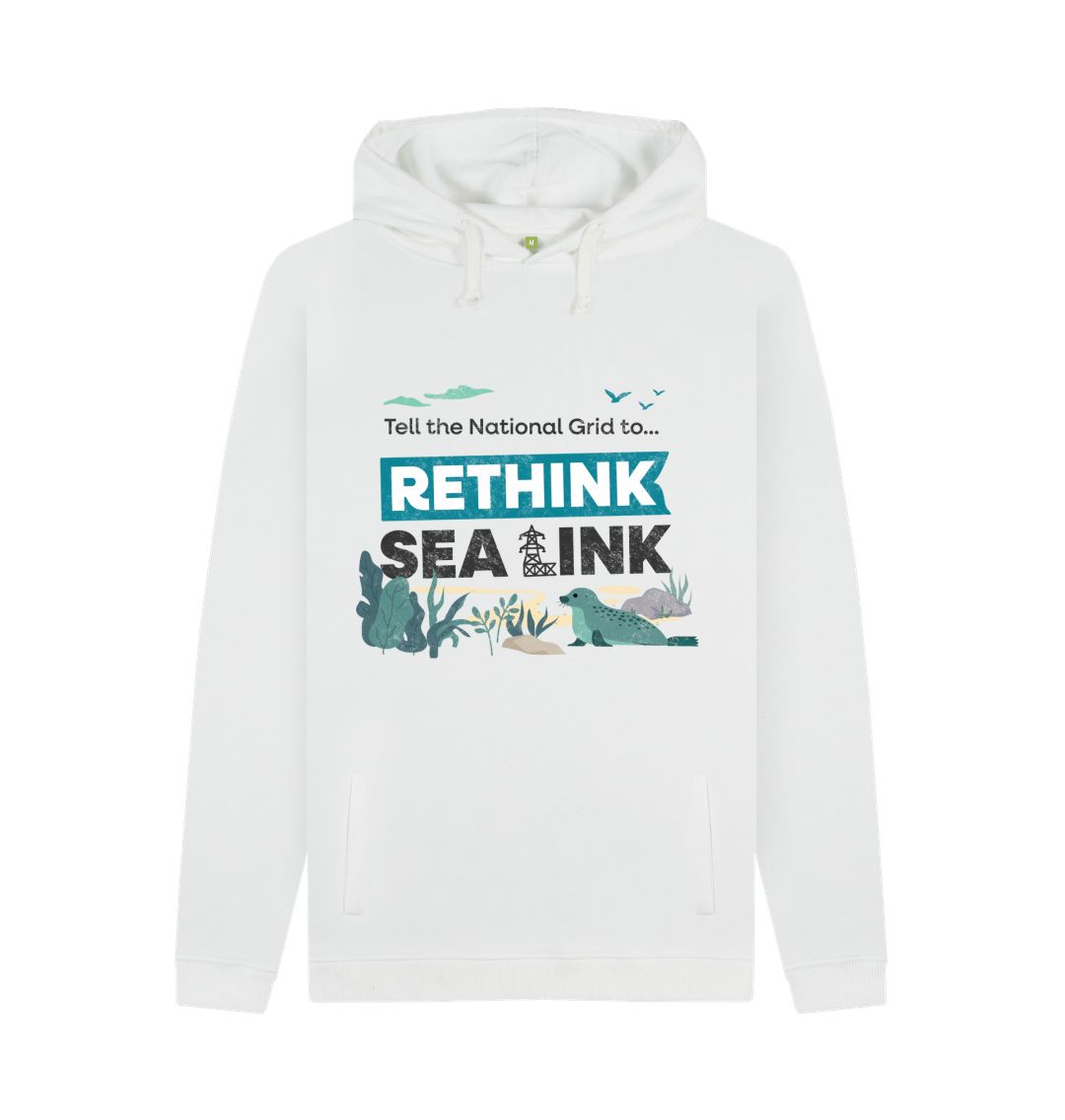 White Rethink Sea Link Hoodie - Teemill