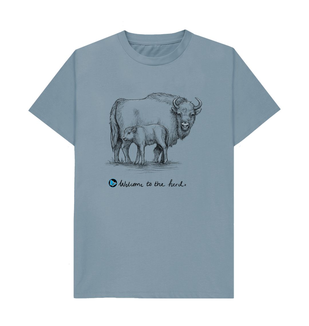 Stone Blue Welcome to the Herd T-Shirt - Teemill