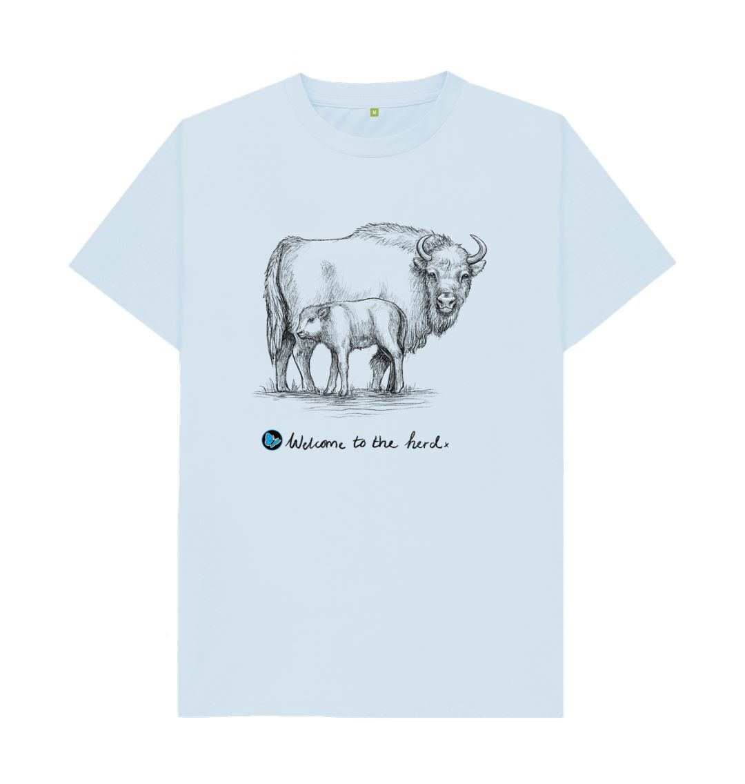 Sky Blue Welcome to the Herd T-Shirt - Teemill