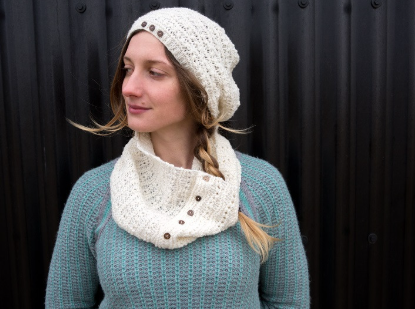 Knit your own Lacy Cowl and Hat
