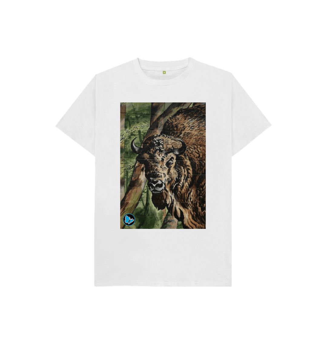 White Bison Mural Art T-Shirt - Children - Teemill