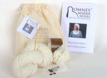 Knit your own Lacy Cowl and Hat