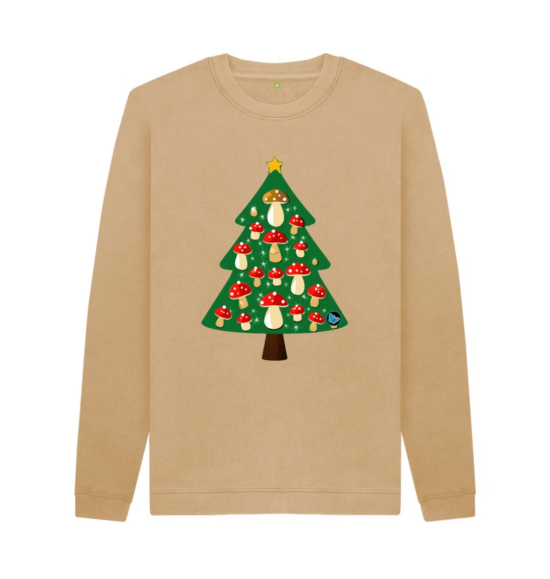 Sand Fly Agaric Christmas Tree Crew Neck Sweater - Teemill