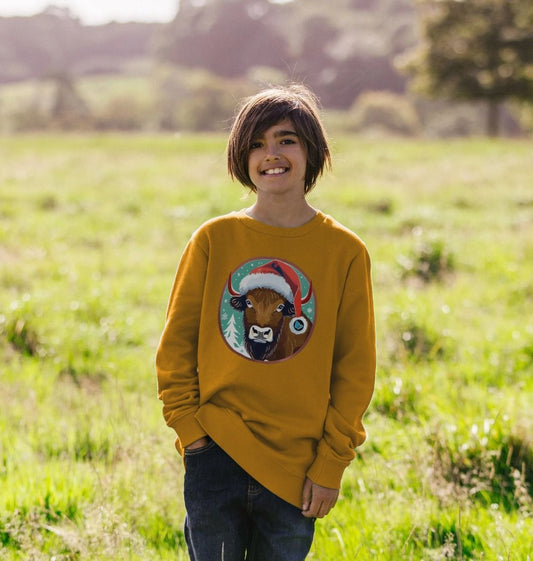 Bison Christmas Jumper - Children - Teemill