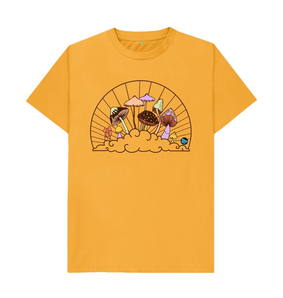 Mustard Fungi in the Clouds T-Shirt -  Children - Teemill