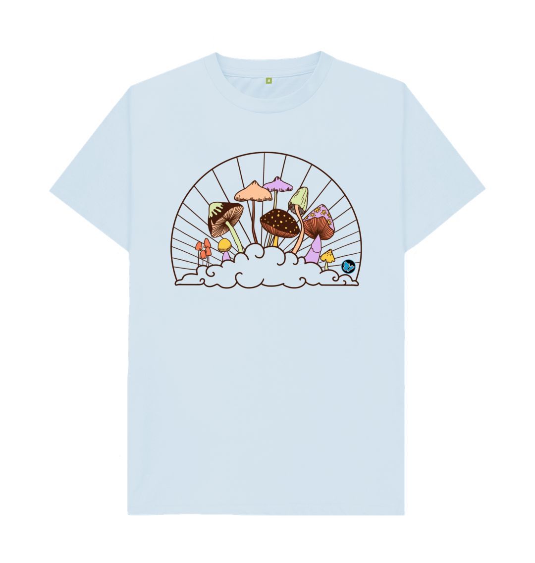 Sky Blue Fungi in the Clouds T-Shirt -  Children - Teemill