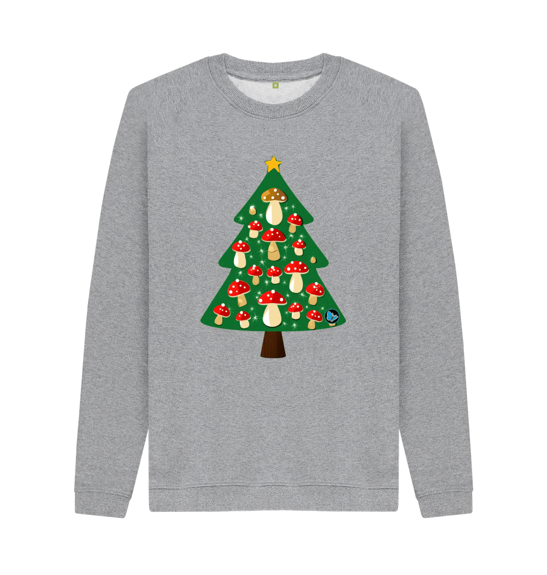 Light Heather Printed Sweater Front