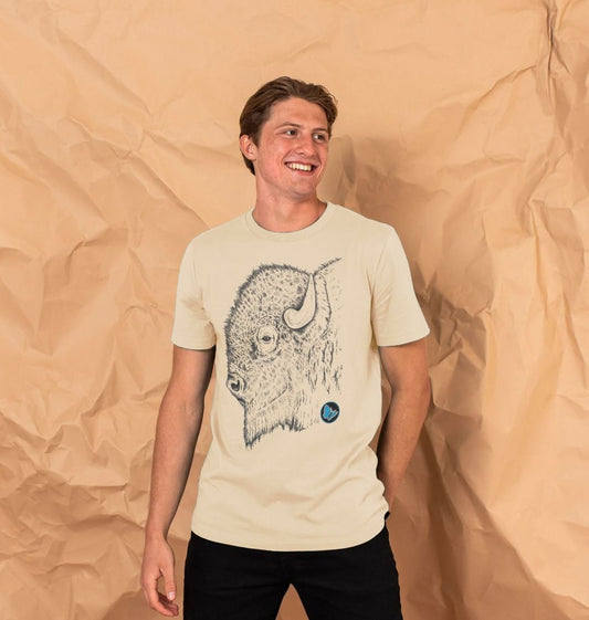 Bison Side View T-Shirt - Teemill