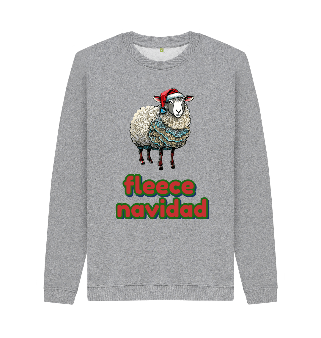Light Heather Printed Sweater Front