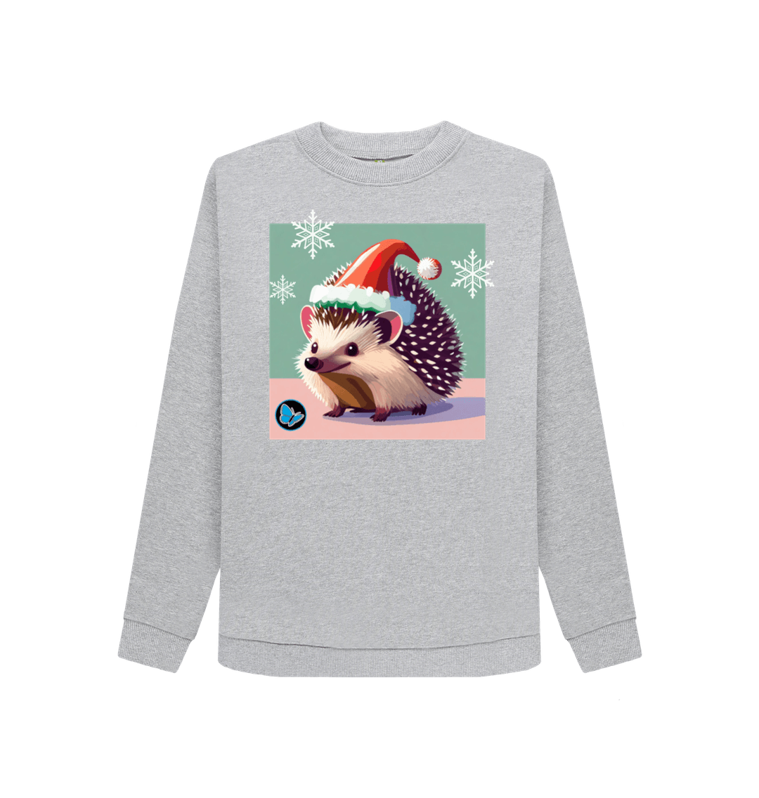 Light Heather Printed Sweater Front