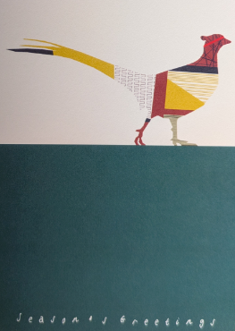Christmas Pheasant Greeting Card