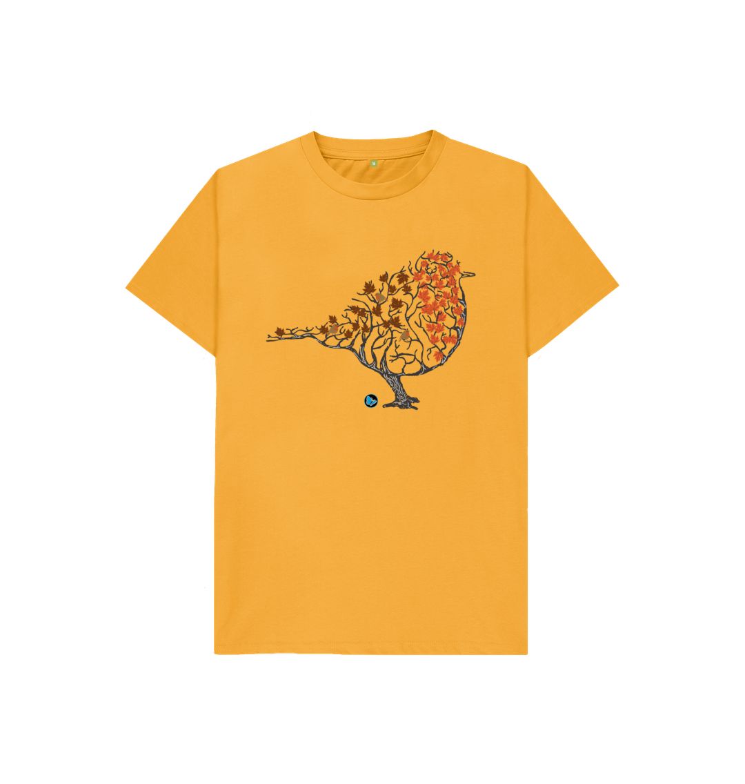 Mustard Robin Tree T-Shirt - Children - Teemill